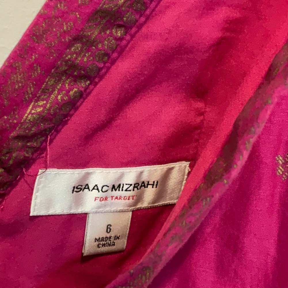 Isacc Mizrahi Elegant Pink Sleeveless v neck Dress - Picture 5 of 7